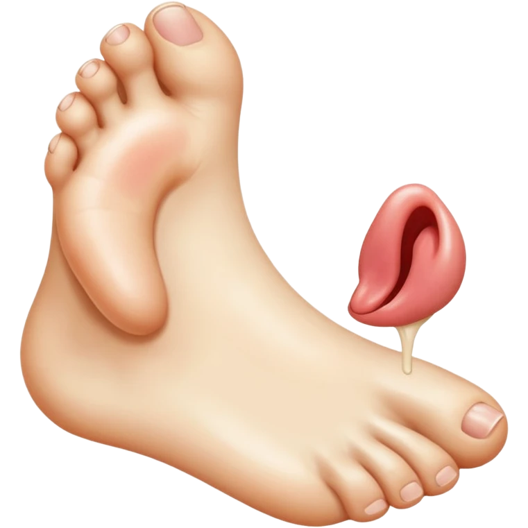 Licking feet emoji