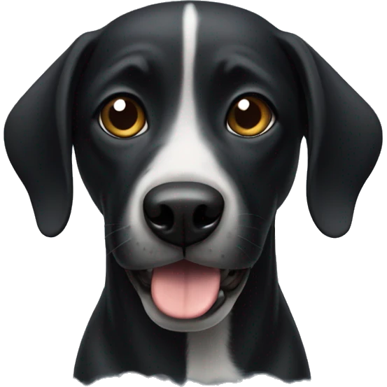 Black french dog emoji