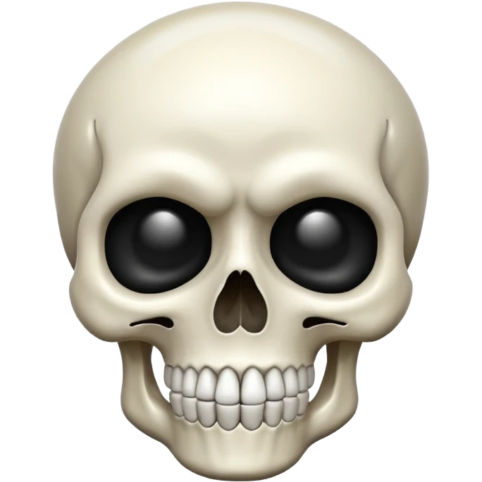 Make a ios shocking skull smoji emoji