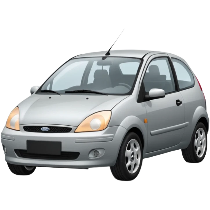 light grey ford fiesta from 2003 emoji