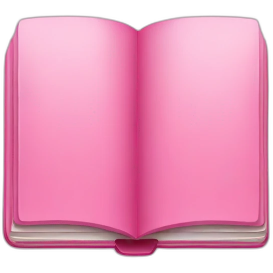 Pink book emoji