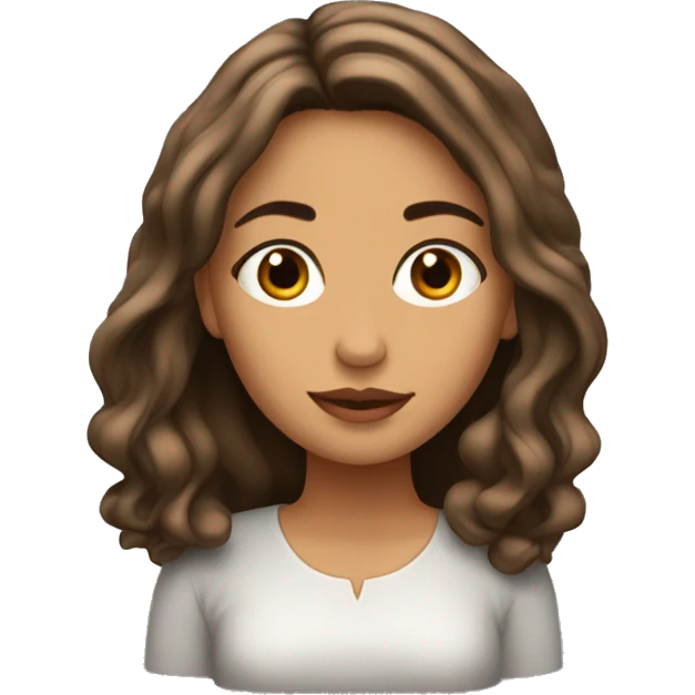MUJER, CABELLO CAFE emoji