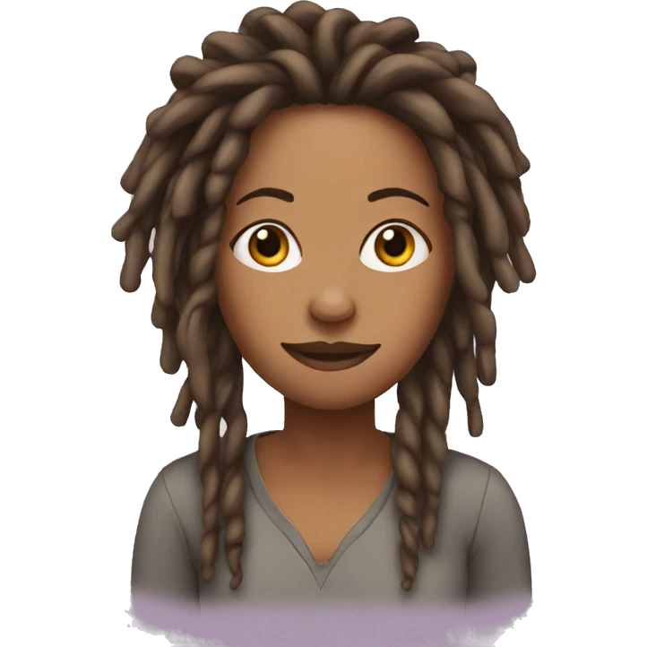 mom with dreads emoji