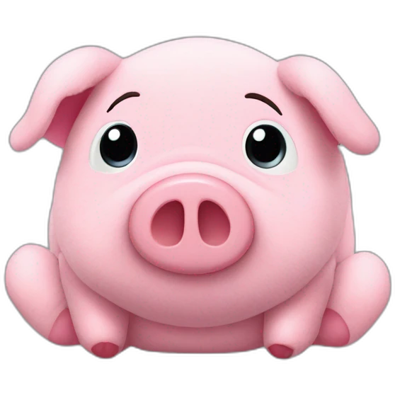 Ty-tulip-stuffed-pig-toy-slouching-sitting-plush-fluffy emoji