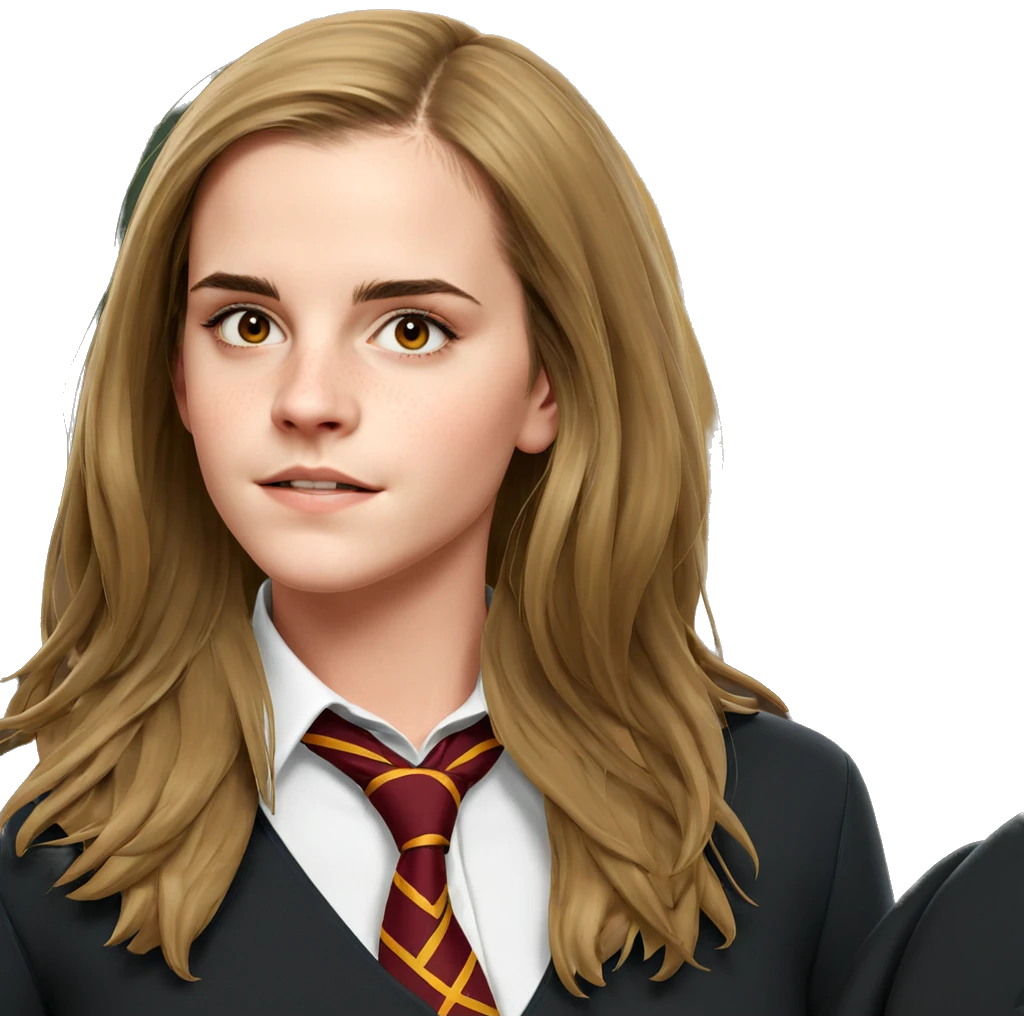 hogwarts girl in school uniform emoji