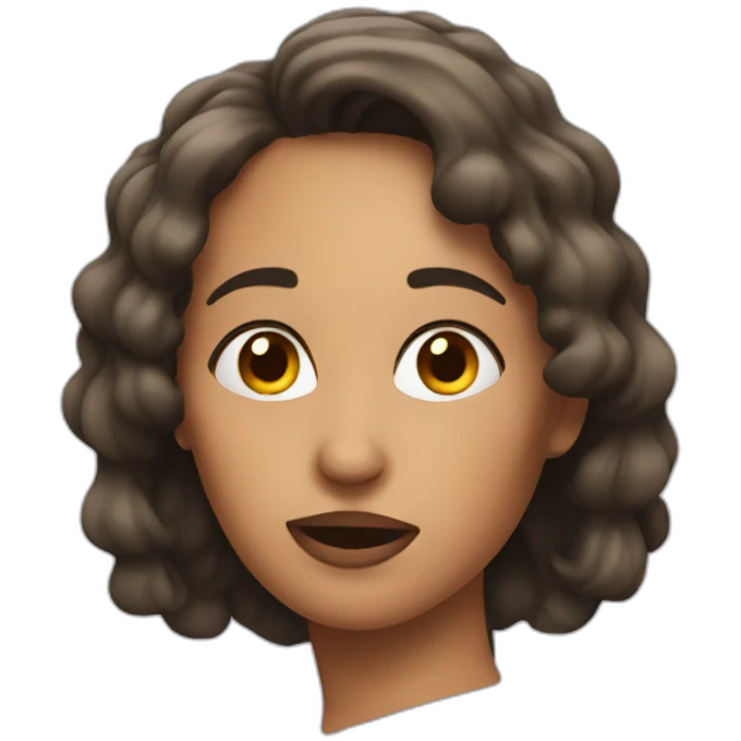 A drunk women emoji