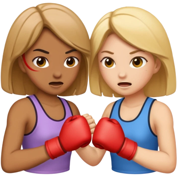 Fighting girls emoji