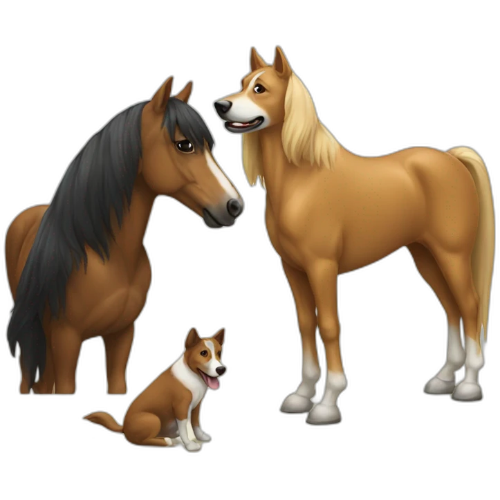 horse and dog emoji