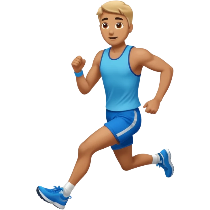 man doing run in place  emoji