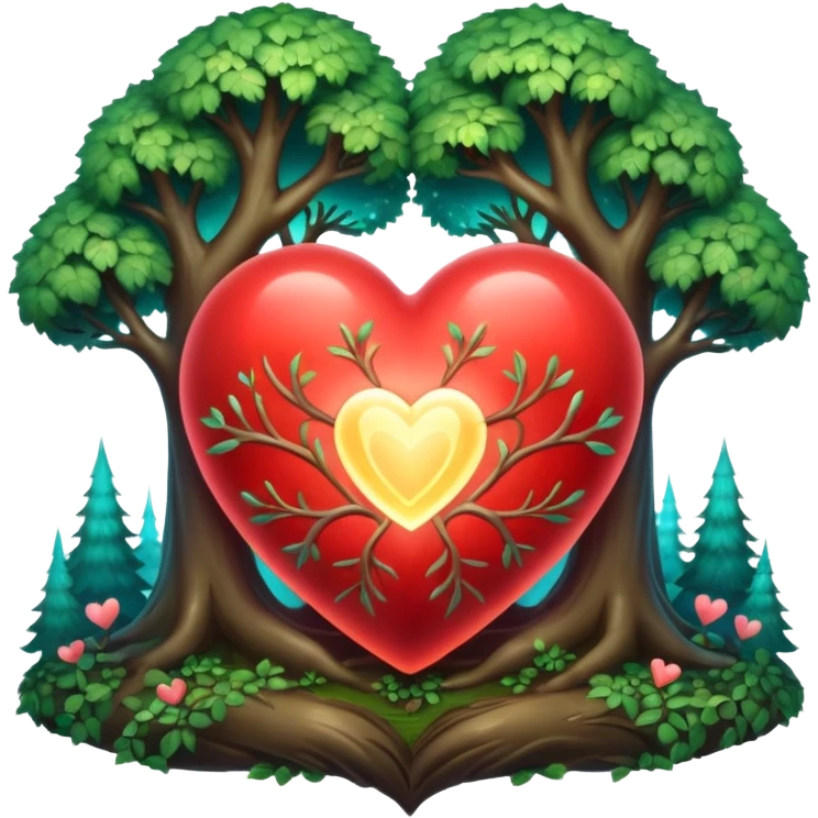 enchanted forest illuminate heart emoji