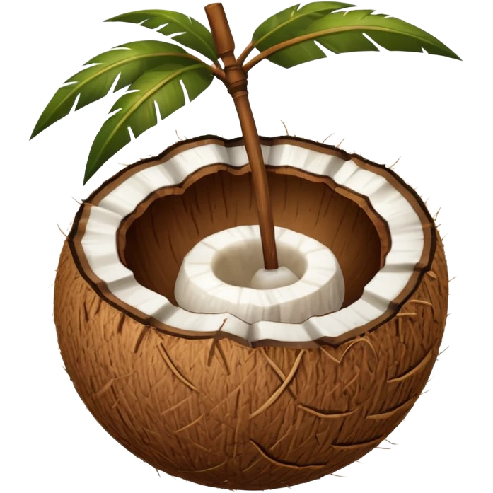 coconut with shall emoji