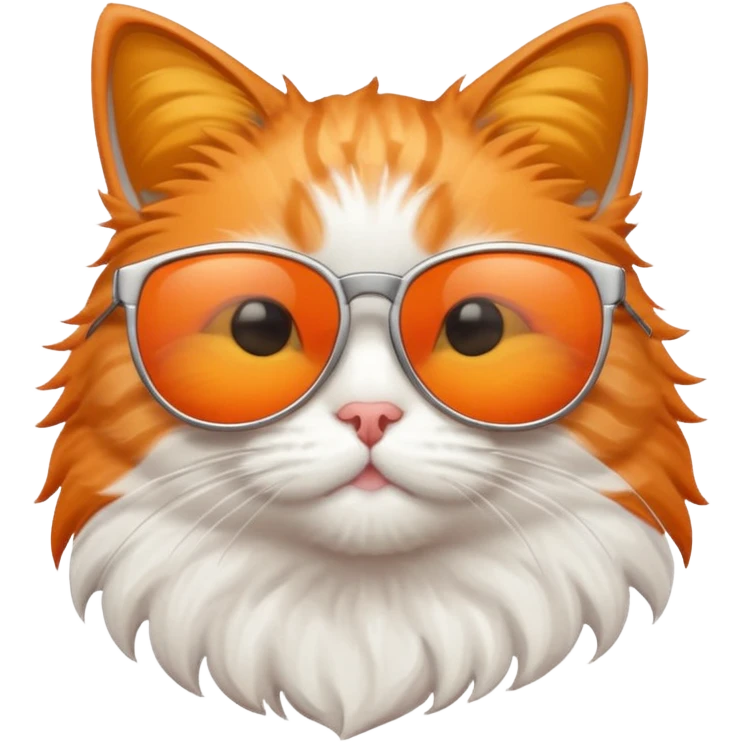 Cat wearing sunglasses and feeling  emoji