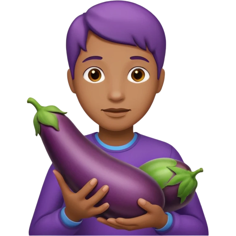 Sucking eggplant  emoji