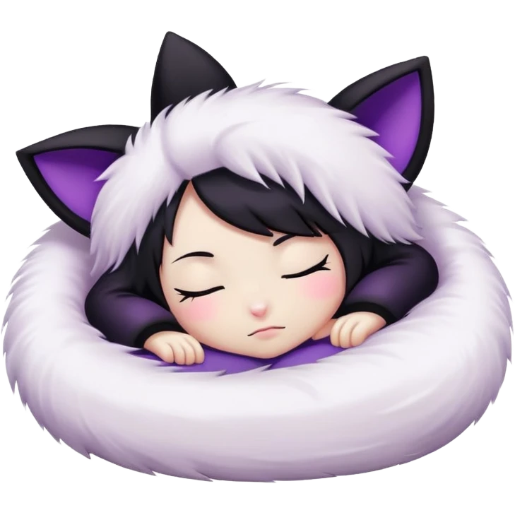 Kuromi sleeping  emoji