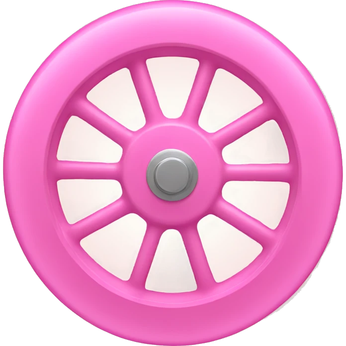 Pink wheel emoji