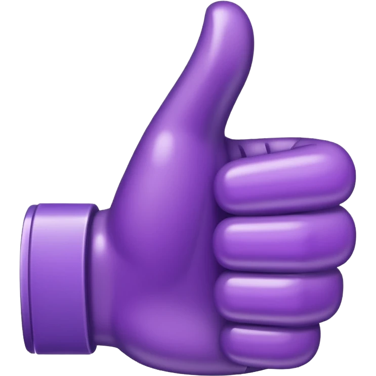Purple thumbs up emoji