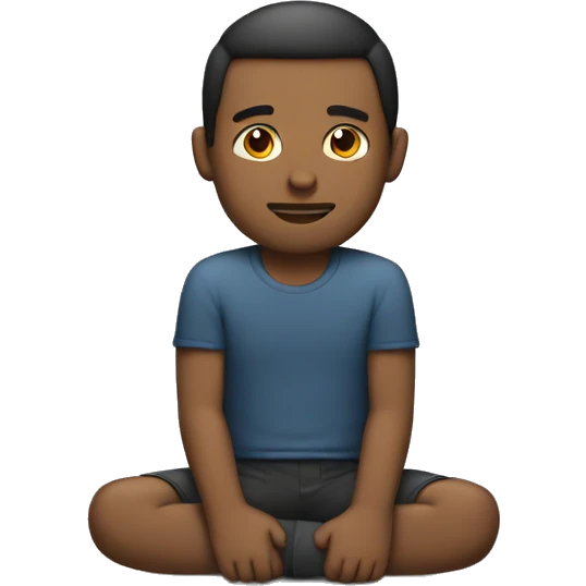 Man with hands on knees emoji