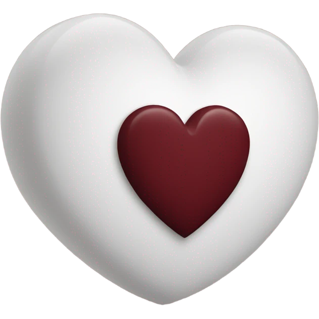 Maroon colour heart emoji