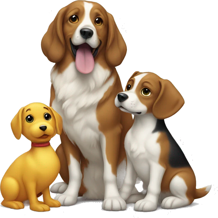 An emoji where ducks and dogs play together emoji