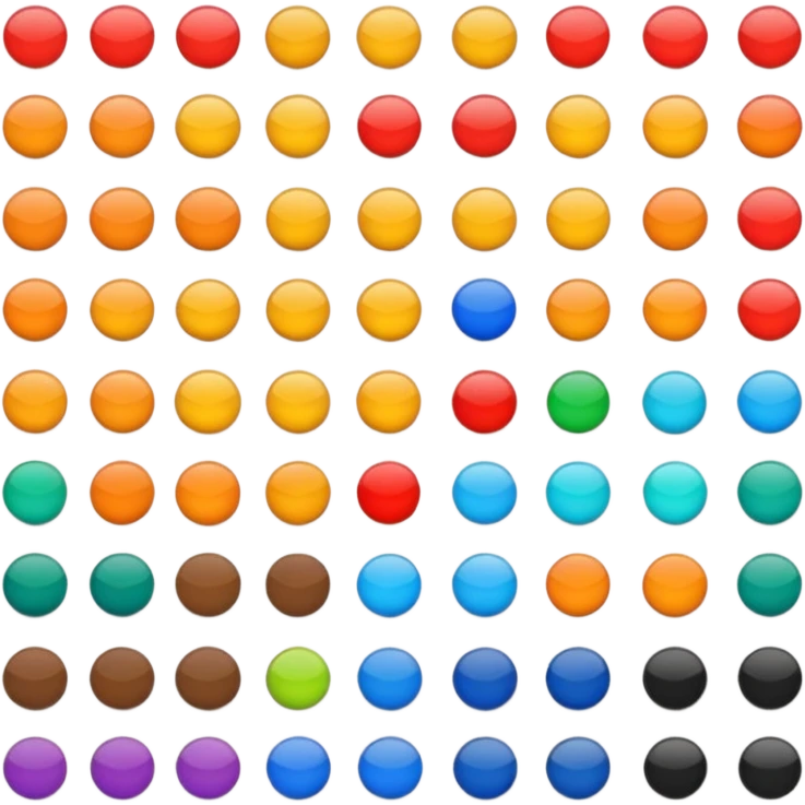 color catalog, palette emoji