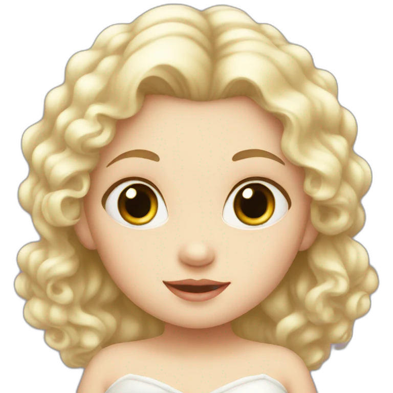 white baby princess emoji