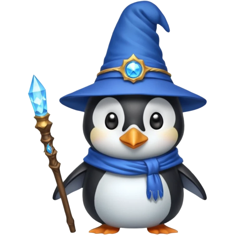 Penguin Wizard emoji