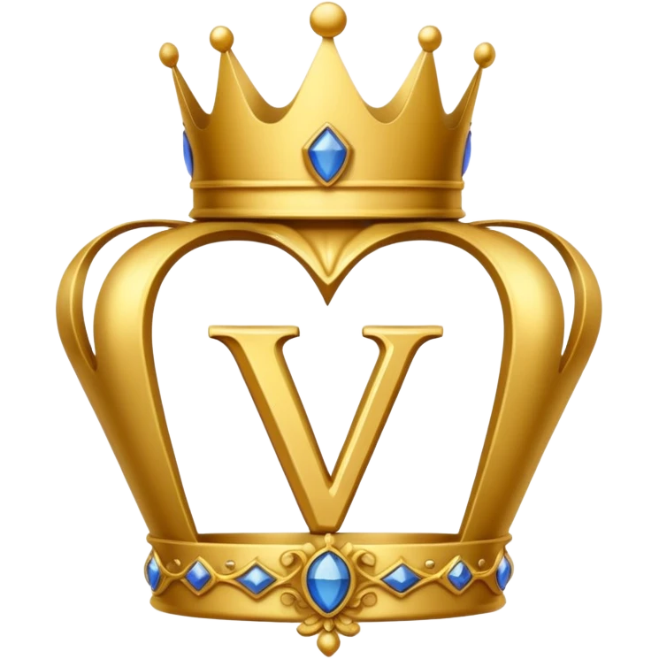 Letter v Vít crown emoji