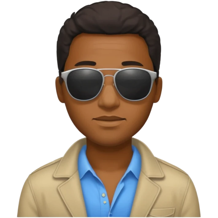 black man with sunglasses emoji