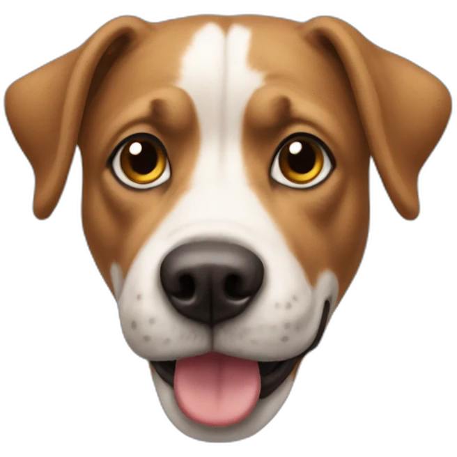 Chien qui rigole emoji