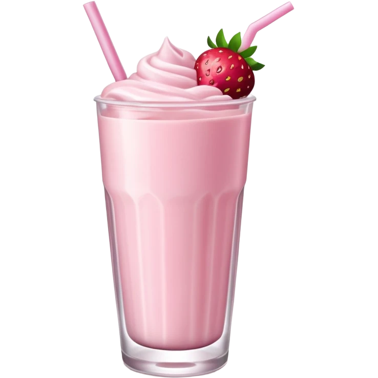 Milkshake de morango emoji