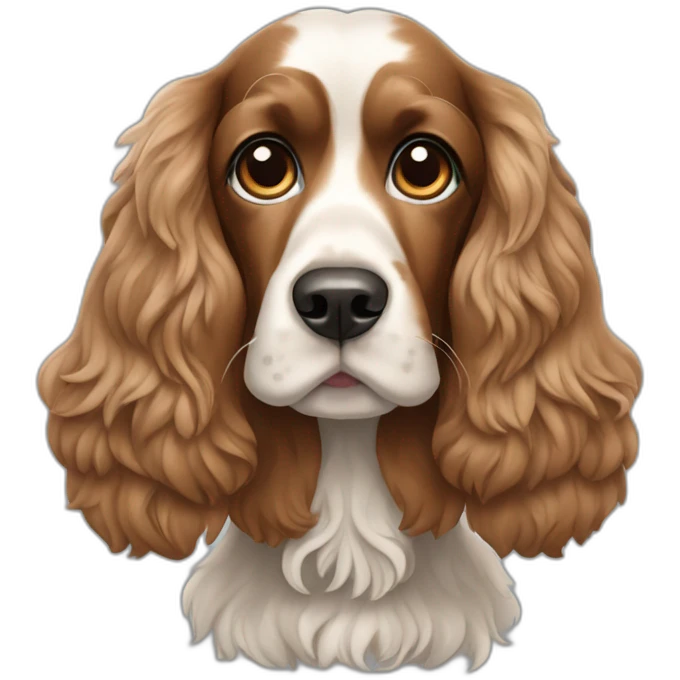 Dog-english-cocker-spaniel-full-body emoji