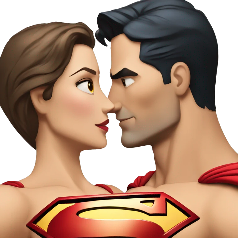 Superman-kiss-Wonder-Woman emoji