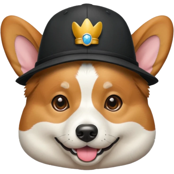 Corgi wearing hat  emoji