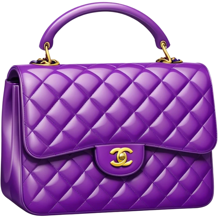 Purple Chanel handbag  emoji