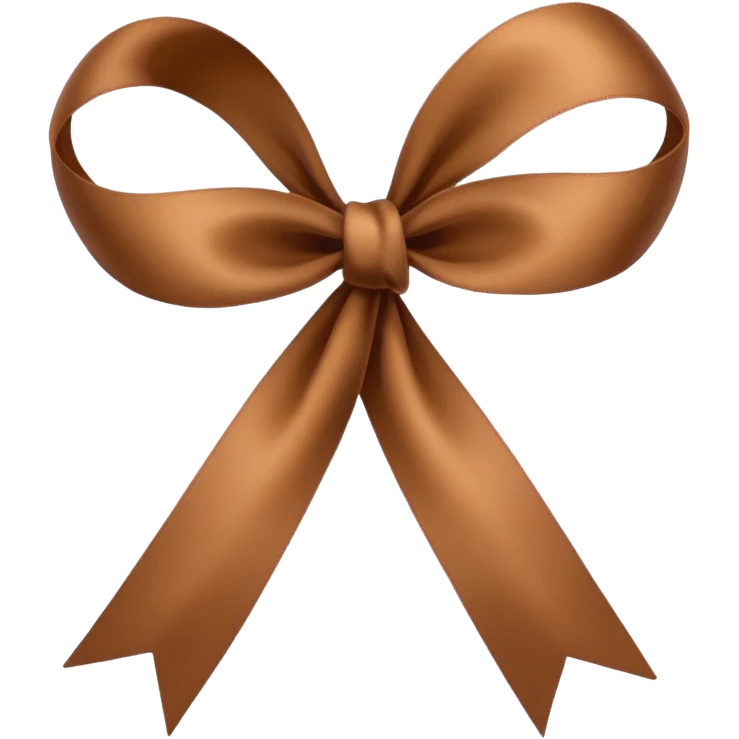 brown ribbon emoji