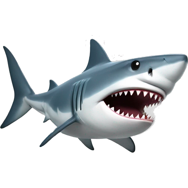 shark with computer emoji