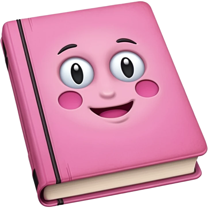 pink book emoji