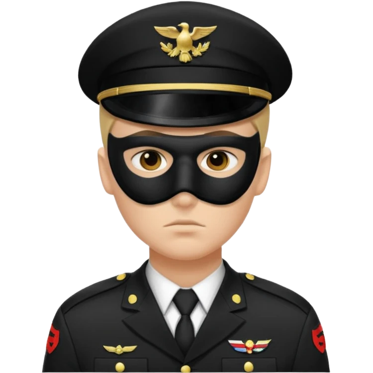 soldier with black masks emoji