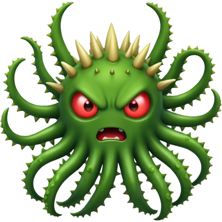 angry virus with many tentacles emoji