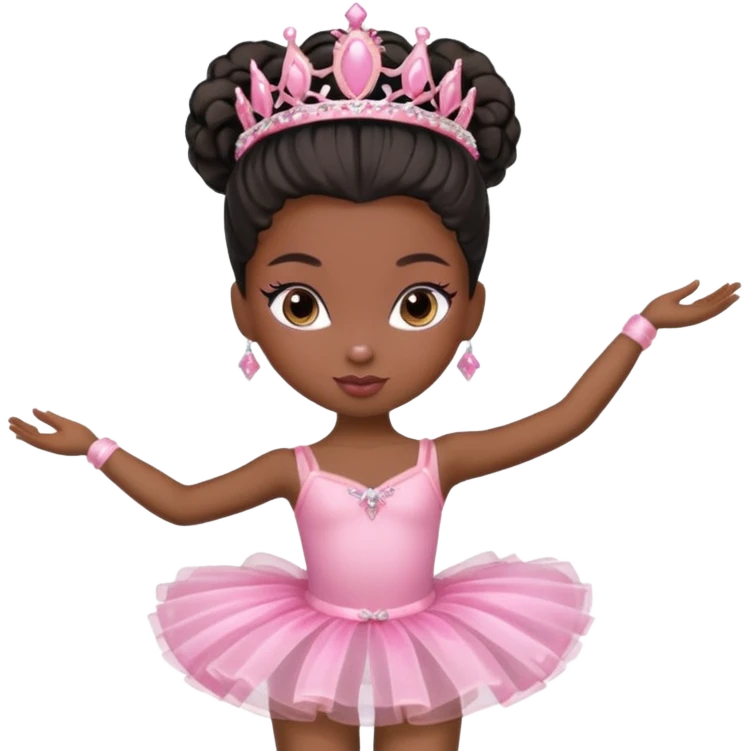 Ballerina Bratz black emoji