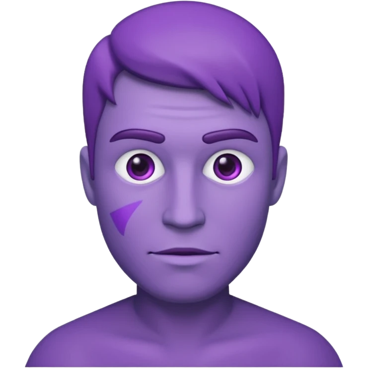 purple man portrait  emoji