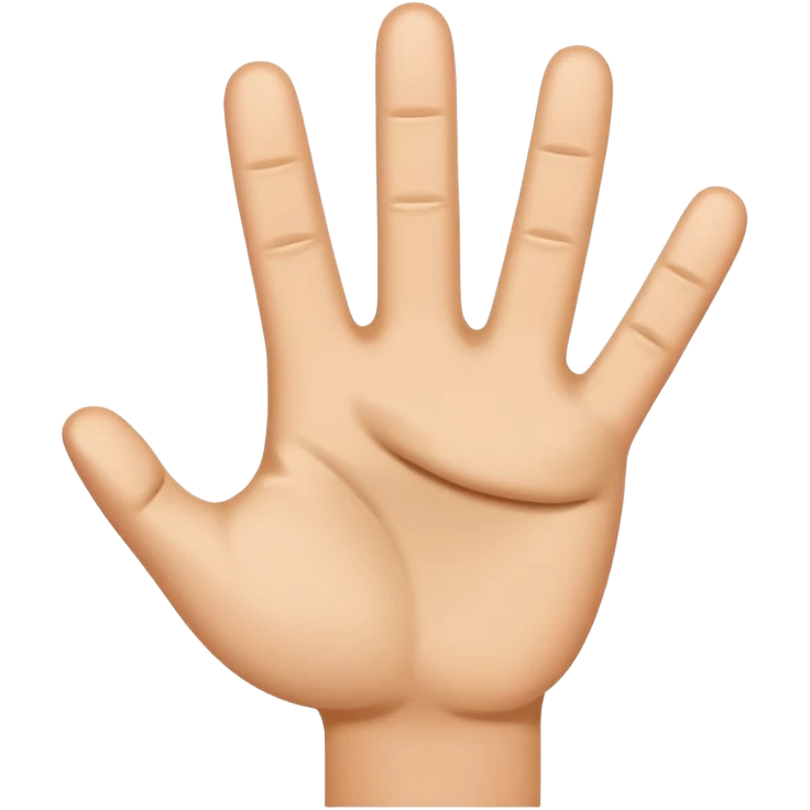 A thumbs up emoji of just thr hand no other body part but the fist has six fingers emoji