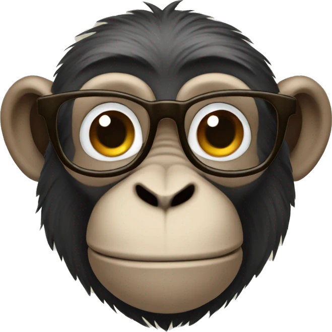 monkey with glasses emoji