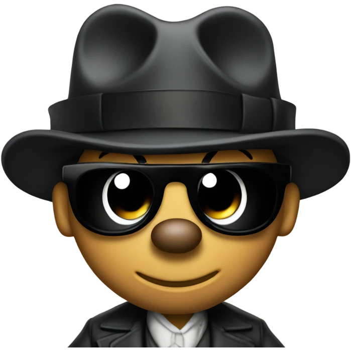 mickey mouse gangster emoji