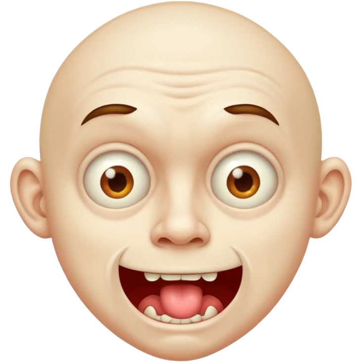 freaky crazy guy drooling emoji