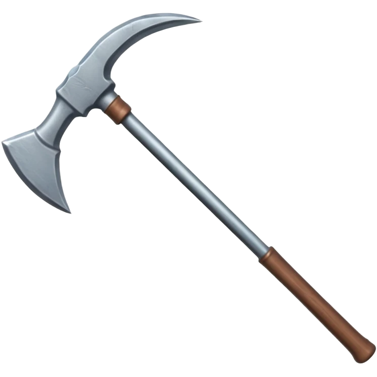 Double-sided pickaxe for mining ore emoji