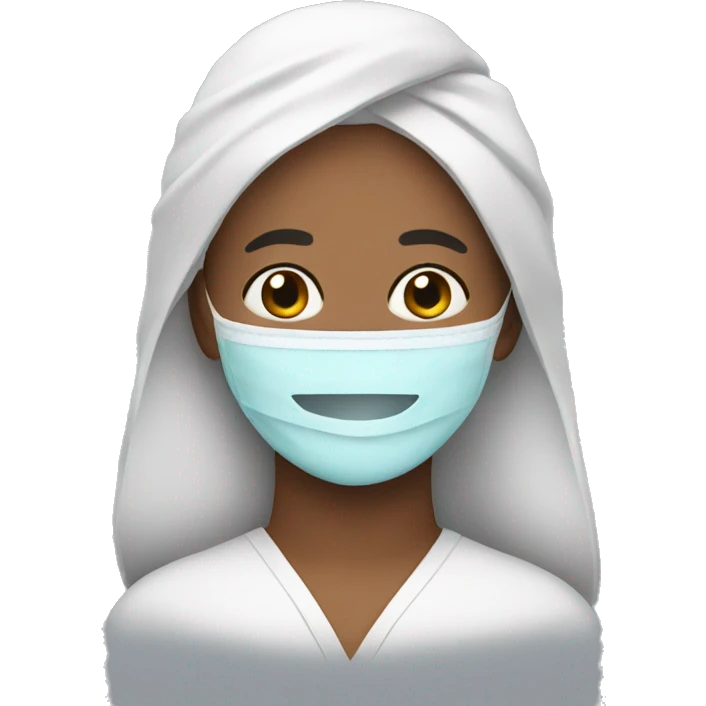 Person with a spa facemask  emoji