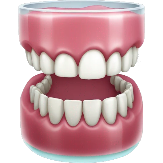 dentures in glass emoji