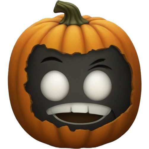 Pumkin no face emoji
