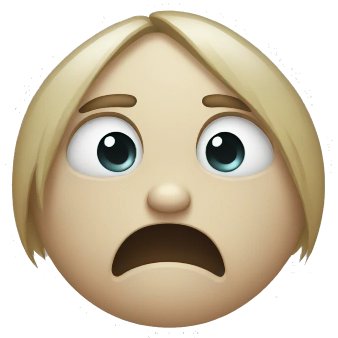 Sad crying emoji